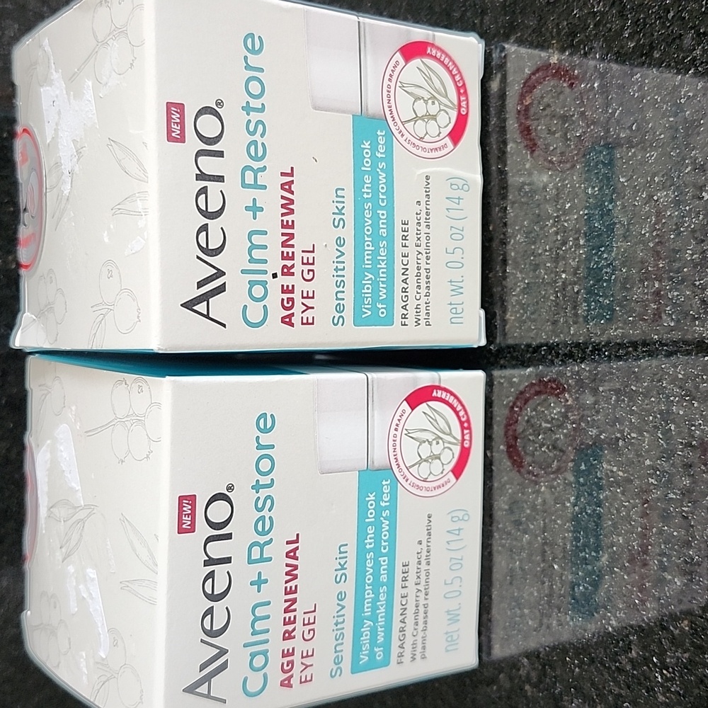 Aveeno Calm + Restore Age Renewal Eye Gel - brand new x 2